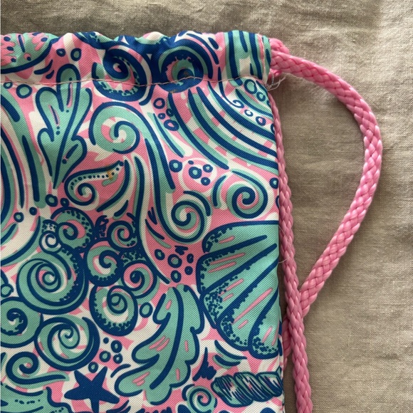 Simply Southern Pink and Blue Seashell Backpack - Picture 5 of 9